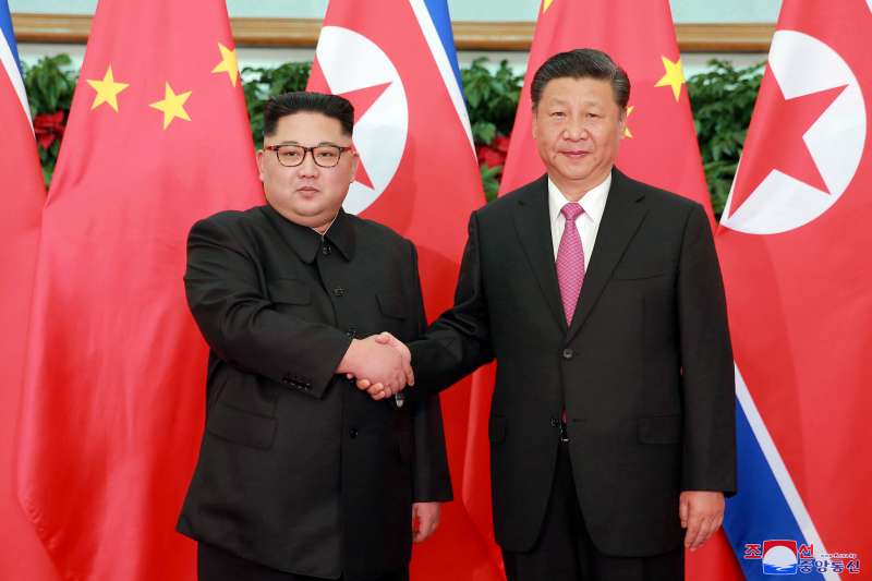 2018年5月7日,北韓領導人金正恩與中國國家主席習近平在大連舉行會談(AP) 2018年5月7日,北韓領導人金正恩與中國國家主席習近平在大連舉行會談(AP)