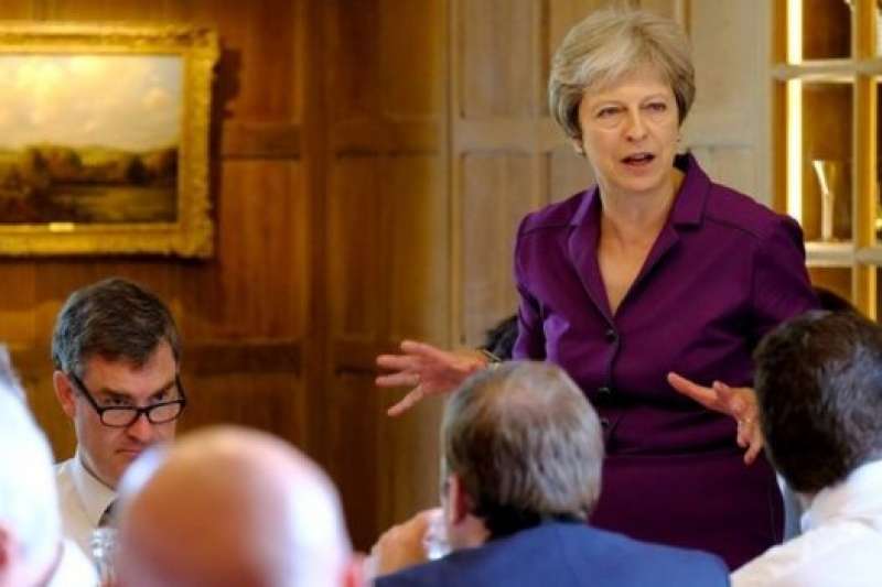 英國首相梅伊。(BBC中文網) 英國首相梅伊。(BBC中文網)