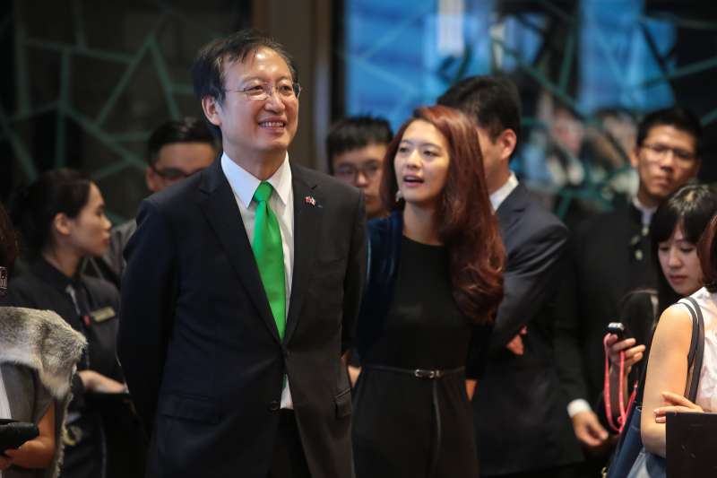 20180714-新任駐法代表吳志中14日出席法國國慶酒會。(顏麟宇攝) 20180714-新任駐法代表吳志中14日出席法國國慶酒會。(顏麟宇攝)