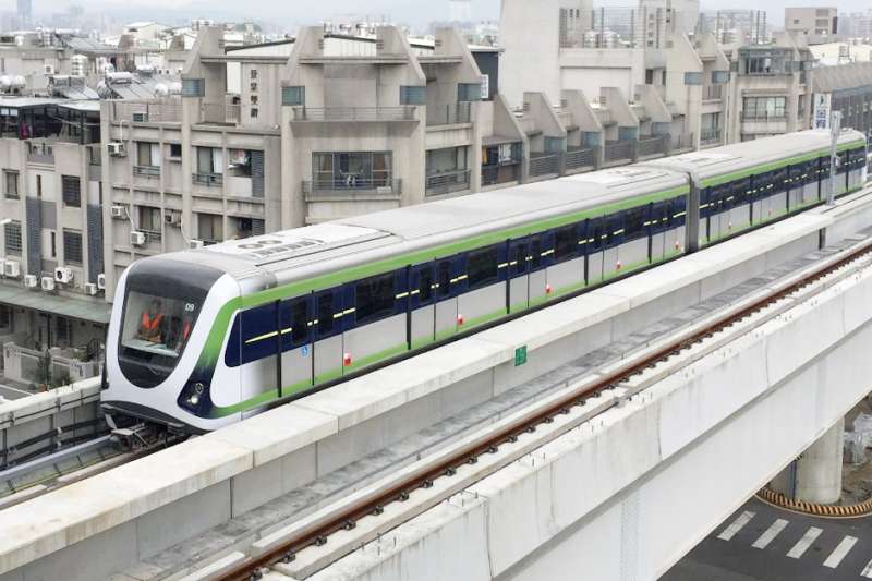 台中捷運綠線自動駕駛電聯車。(圖/台中市政府交通局提供) 台中捷運綠線自動駕駛電聯車。(圖/台中市政府交通局提供)