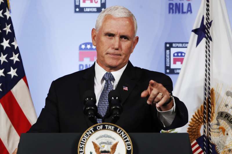 美國副總統彭斯(Mike Pence)(AP) 美國副總統彭斯(Mike Pence)(AP)