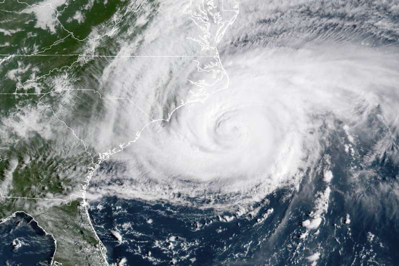 颶風「佛羅倫斯」直撲美國東南部。(AP) 颶風「佛羅倫斯」直撲美國東南部。(AP)