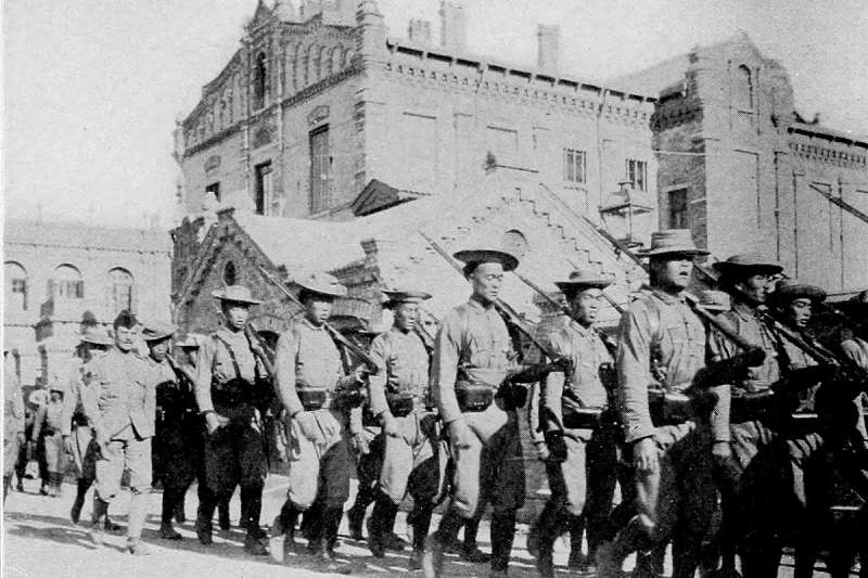 參加八國聯軍的華勇營。(取自維基百科) 參加八國聯軍的華勇營。(取自維基百科)