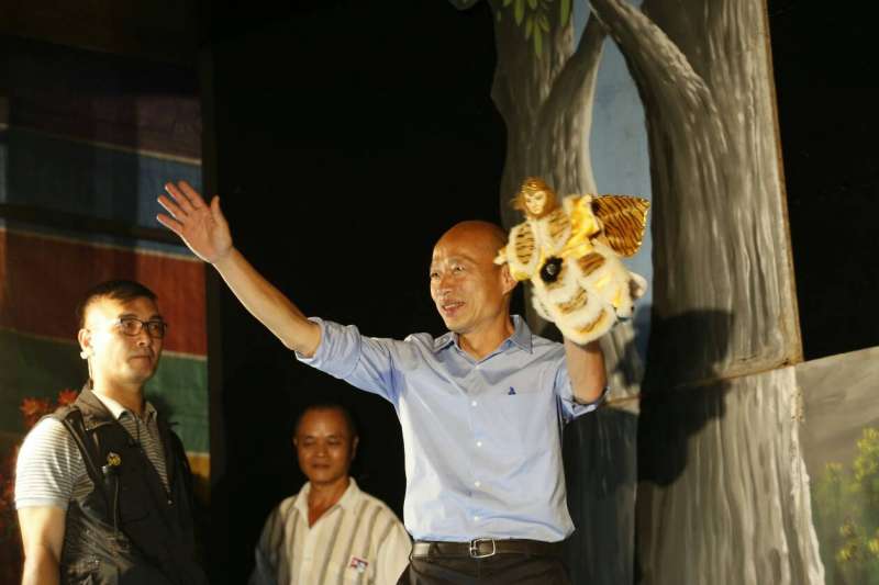 韓國瑜彷彿已成為國民黨新一代的實質領導人。(郭晉瑋攝)