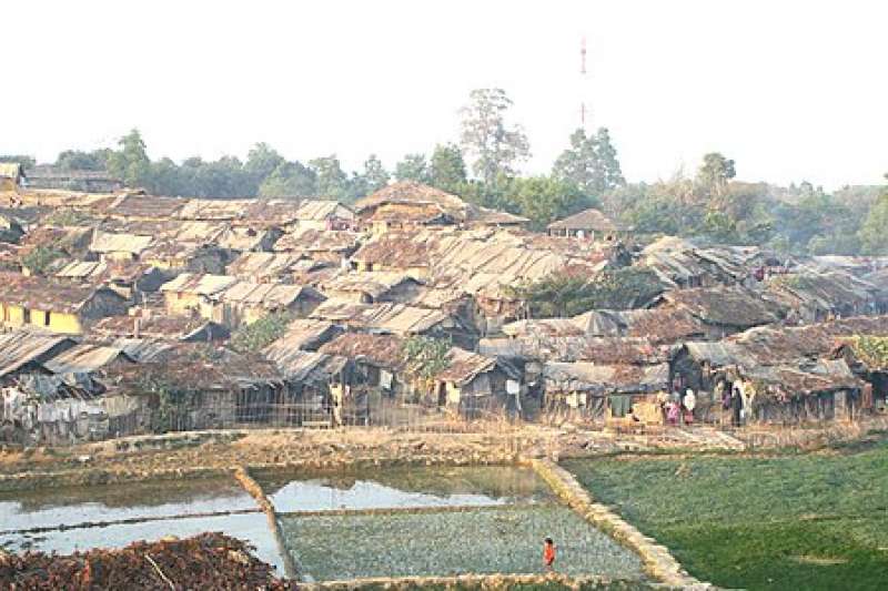庫圖帕朗(Kutupalong)難民營。(維基百科/公用領域) 庫圖帕朗(Kutupalong)難民營。(維基百科/公用領域)
