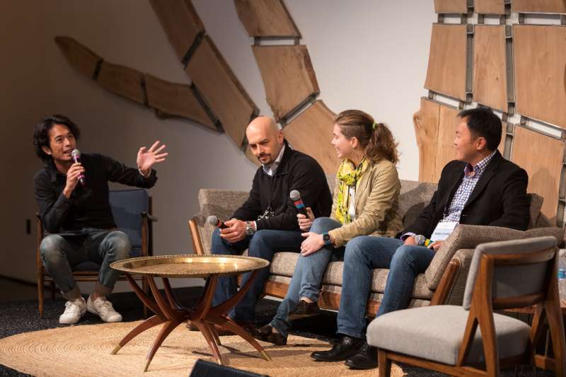 座談會來賓由左至右Joshua Posamentier(Congruent Ventures)、Maryanna Saenko(Future Ventures)、Tony Chao(Tyche Partners)。(作者提供) 座談會來賓由左至右Joshua Posamentier(Congruent Ventures)、Maryanna Saenko(Future Ventures)、Tony Chao(Tyche Partners)。(作者提供)