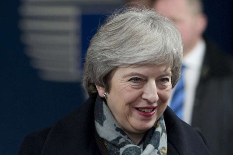 2018年12月12日,英國首相梅伊(Theresa May)面臨黨內逼宮挑戰,發表聲明應戰(AP) 2018年12月12日,英國首相梅伊(Theresa May)面臨黨內逼宮挑戰,發表聲明應戰(AP)