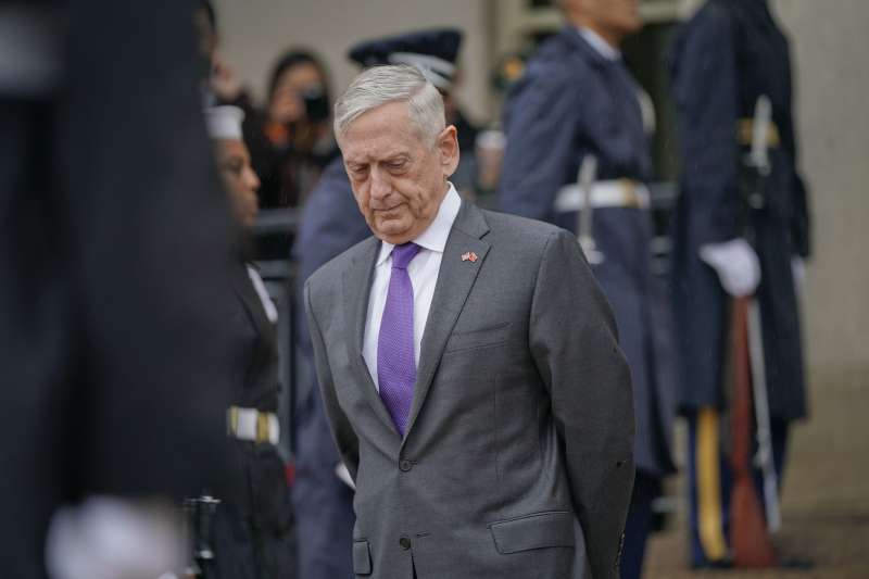 美國國防部部長馬提斯(Jim Mattis)(AP) 美國國防部部長馬提斯(Jim Mattis)(AP)