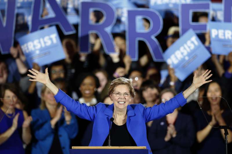 美國民主黨麻州聯邦參議員華倫（Elizabeth Warren）（AP）