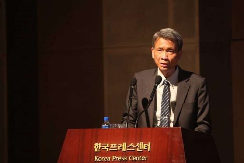 作者在KNS主辦的特別會議中演講。(葉宗洸提供) 作者在KNS主辦的特別會議中演講。(葉宗洸提供)