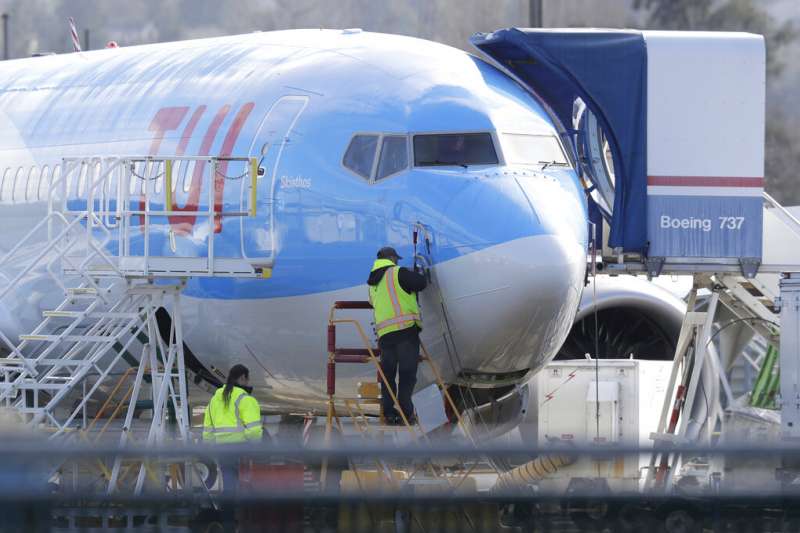 波音737 MAX 8客機。(美聯社) 波音737 MAX 8客機。(美聯社)