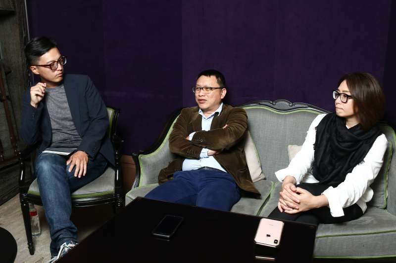 20190321-公視「我們與惡的距離」左起導演林君陽,製作人湯昇榮、林昱伶21日接受專訪。(蔡親傑攝) 20190321-公視「我們與惡的距離」左起導演林君陽,製作人湯昇榮、林昱伶21日接受專訪。(蔡親傑攝)