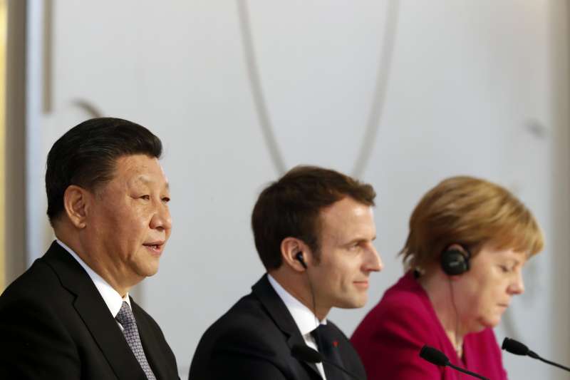 習近平、馬克宏、梅克爾(AP) 習近平、馬克宏、梅克爾(AP)