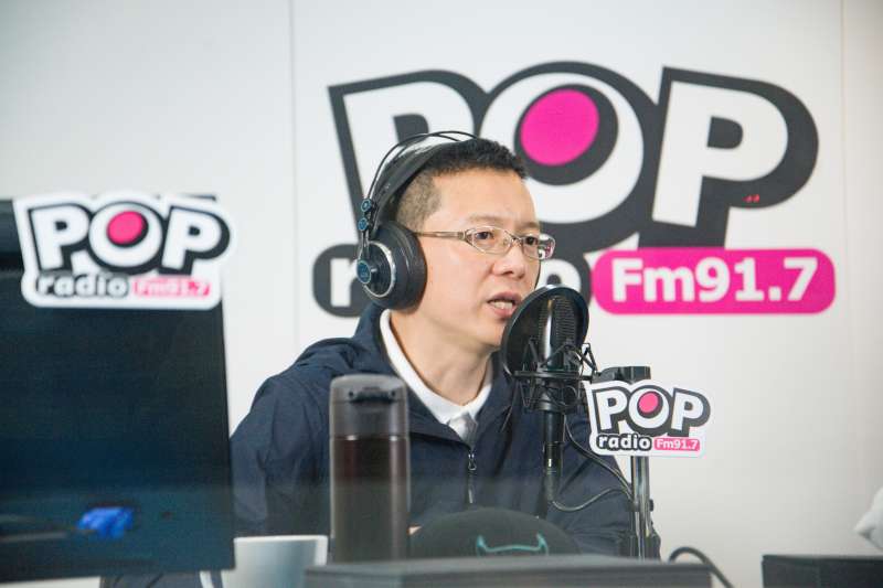 20190418-前新北市長朱立倫出席《POP搶先爆》廣播節目專訪,主持人孫大千。(甘岱民攝) 20190418-前新北市長朱立倫出席《POP搶先爆》廣播節目專訪,主持人孫大千。(甘岱民攝)