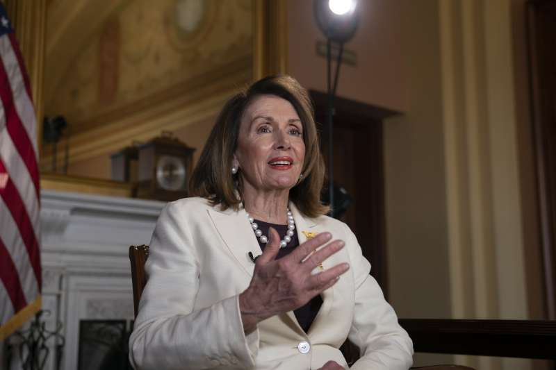 美國民主黨籍聯邦眾議院議長（Nancy Pelosi）反對彈劾川普總統（AP）