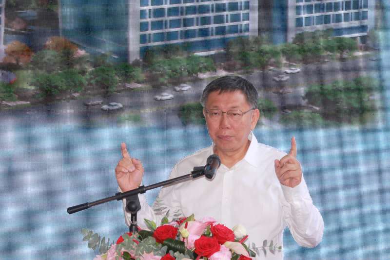 20190423-台北市長柯文哲23日上午出席內科之心BOT案上梁典禮。(方炳超攝) 20190423-台北市長柯文哲23日上午出席內科之心BOT案上梁典禮。(方炳超攝)