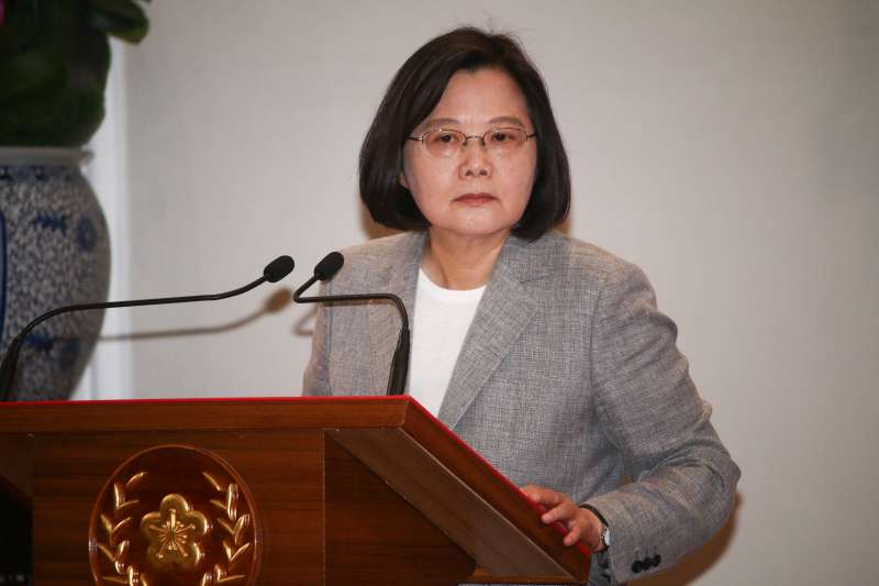 20190520-總統蔡英文主持「三年有成台灣進步關鍵字」記者會。(蔡親傑攝) 20190520-總統蔡英文主持「三年有成台灣進步關鍵字」記者會。(蔡親傑攝)