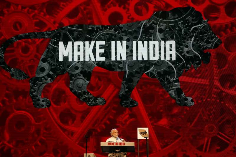 2019年印度國會大選,總理莫迪(Narendra Modi)的經濟口號「印度製造」(AP) 2019年印度國會大選,總理莫迪(Narendra Modi)的經濟口號「印度製造」(AP)