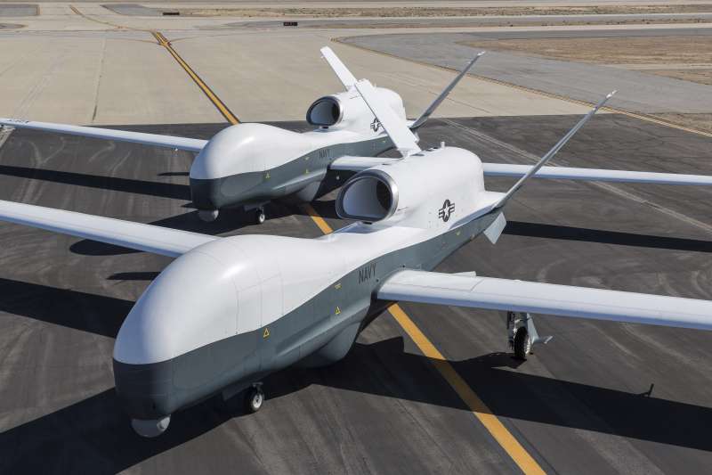 美軍的MQ-4C Triton無人機。(美國海軍官網) 美軍的MQ-4C Triton無人機。(美國海軍官網)