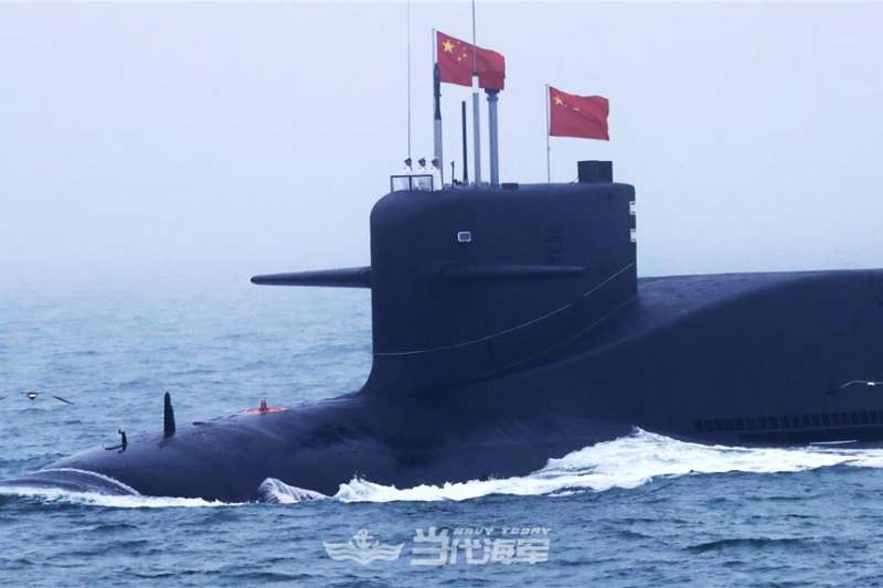 解放軍的攻擊型核潛艦。(翻攝中國軍網) 解放軍的攻擊型核潛艦。(翻攝中國軍網)