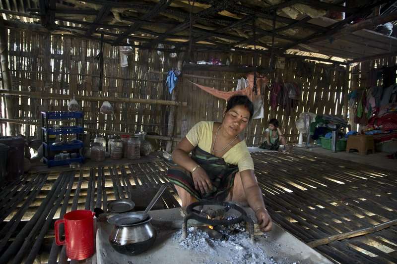 辛勤工作的印度女性。（AP）