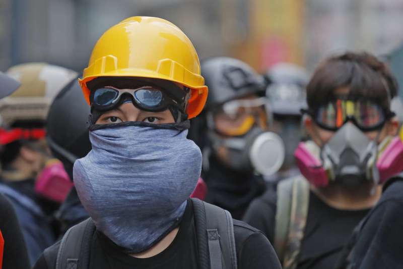 香港反送中示威越演越烈。（AP）