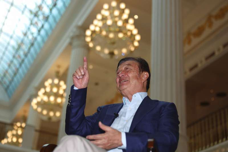 任正非在華為深圳總部接受媒體採訪。(美聯社) 任正非在華為深圳總部接受媒體採訪。(美聯社)