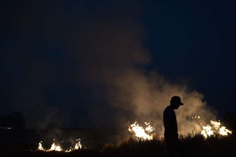 2019年8月，巴西亞馬遜雨林野火燎原，地球生態遭遇嚴重威脅。（AP）