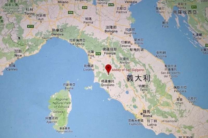 義大利聖咖額咖諾隱修院圖址 義大利聖咖額咖諾隱修院圖址