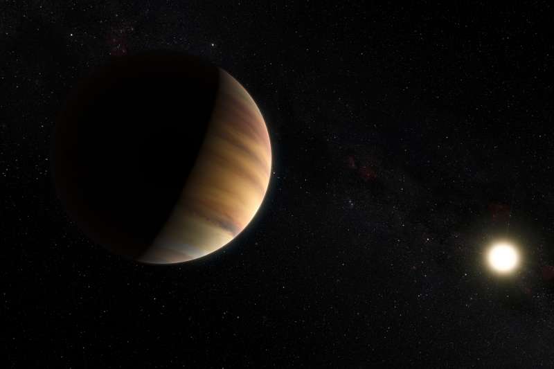「飛馬座51」(51 Pegasi)與其行星「飛馬座51b」(51 Pegasi b)的想像圖(ESO/M. Kornmesser/Nick Risinger (skysurvey.org)@Wikipedia / CC BY 4.0) 「飛馬座51」(51 Pegasi)與其行星「飛馬座51b」(51 Pegasi b)的想像圖(ESO/M. Kornmesser/Nick Risinger (skysurvey.org)@Wikipedia / CC BY 4.0)