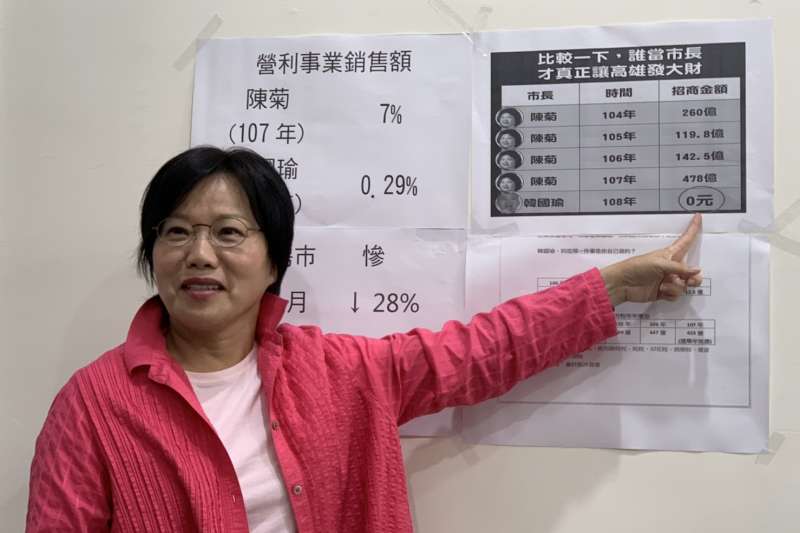 立委劉世芳大打政績牌,爭取橋頭科學園區與推動後勁溪整治。(圖/徐炳文攝) 立委劉世芳大打政績牌,爭取橋頭科學園區與推動後勁溪整治。(圖/徐炳文攝)