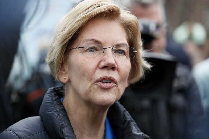 2020年美國總統大選，民主黨總統參選人華倫（Elizabeth Warren）（AP）