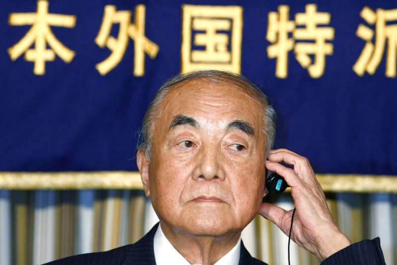 日本前首相中曾根康弘。(美聯社) 日本前首相中曾根康弘。(美聯社)