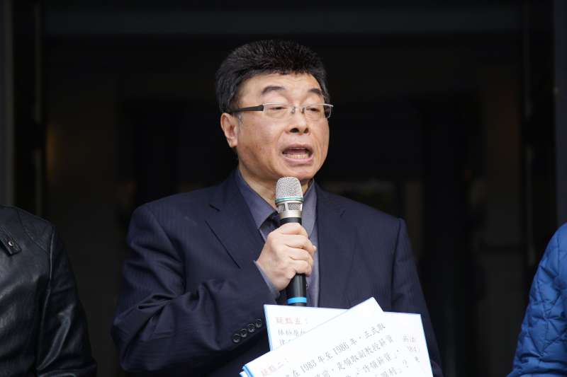 20191210-前立委邱毅10日出席「不具副教授資格的蔡英文假博士指導論文?詐領薪俸?」記者會。(盧逸峰攝) 20191210-前立委邱毅10日出席「不具副教授資格的蔡英文假博士指導論文?詐領薪俸?」記者會。(盧逸峰攝)