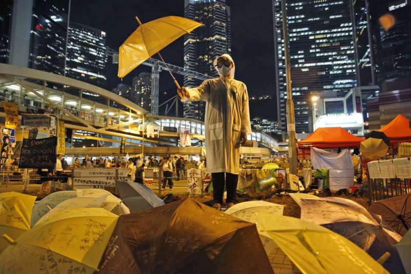 香港雨傘運動是許多香港年輕人接觸社會運動的起點。(AP) 香港雨傘運動是許多香港年輕人接觸社會運動的起點。(AP)