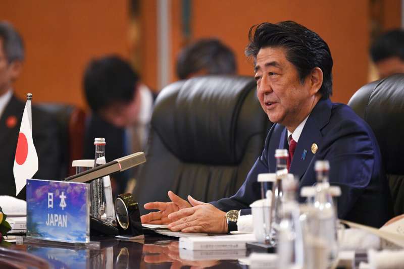 安倍晉三。(美聯社) 安倍晉三。(美聯社)