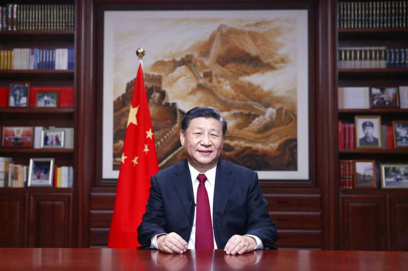 中國國家主席習近平發表新年談話。(美聯社) 中國國家主席習近平發表新年談話。(美聯社)