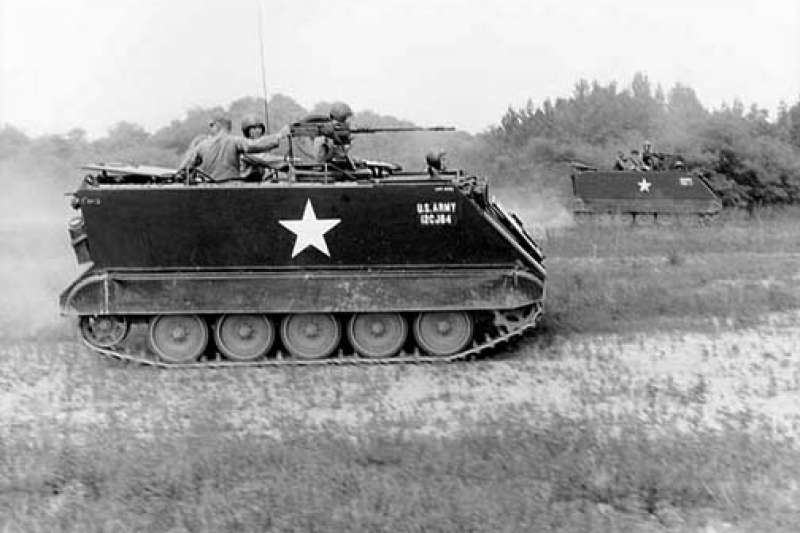 美國陸軍M113裝甲運兵車。(取自維基百科) 美國陸軍M113裝甲運兵車。(取自維基百科)