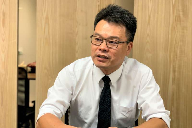 「香港抗爭者支援工作台灣義務律師團」發言人林俊宏（簡恒宇攝）