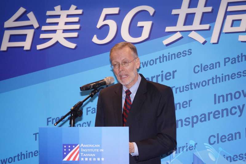 20200826-美國在台協會26日舉行台美5G安全共同宣記者會,處長酈英傑出席。(盧逸峰攝) 20200826-美國在台協會26日舉行台美5G安全共同宣記者會,處長酈英傑出席。(盧逸峰攝)