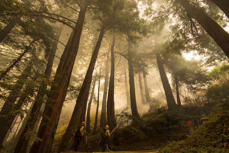 2020年9月,美國西部再度爆發野火,加州災情嚴重(AP) 2020年9月,美國西部再度爆發野火,加州災情嚴重(AP)