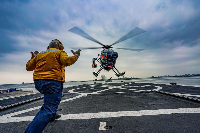 20201130-海軍反潛航空大隊500MD反潛直升機訓練實況。(取自中華民國海軍臉書) 20201130-海軍反潛航空大隊500MD反潛直升機訓練實況。(取自中華民國海軍臉書)