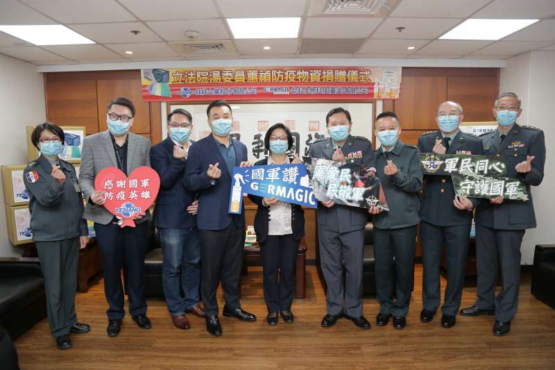 企業捐國軍防疫物資 國防部:軍民同心打贏抗疫作戰-風傳媒