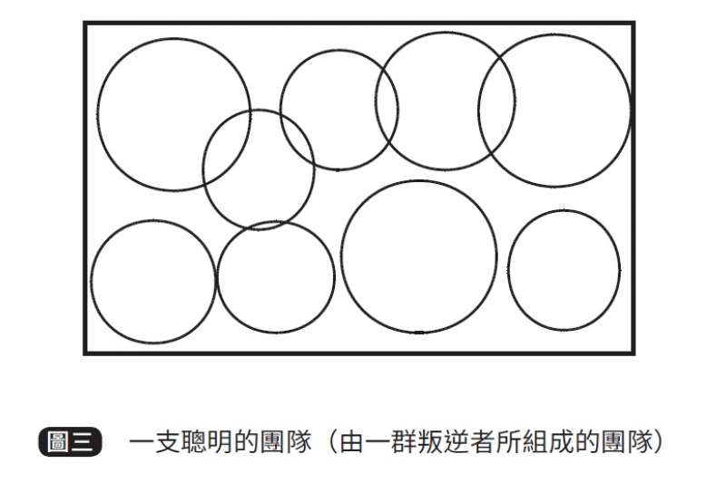 一支聰明的團隊（由一群叛逆者所組成的團隊）。（時報出版提供）