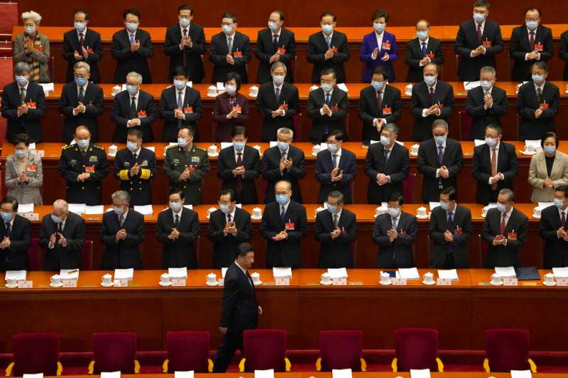 今年是中共建党百年。图为中国两会中国国家主席、中共总书记习近平出席。(AP)
