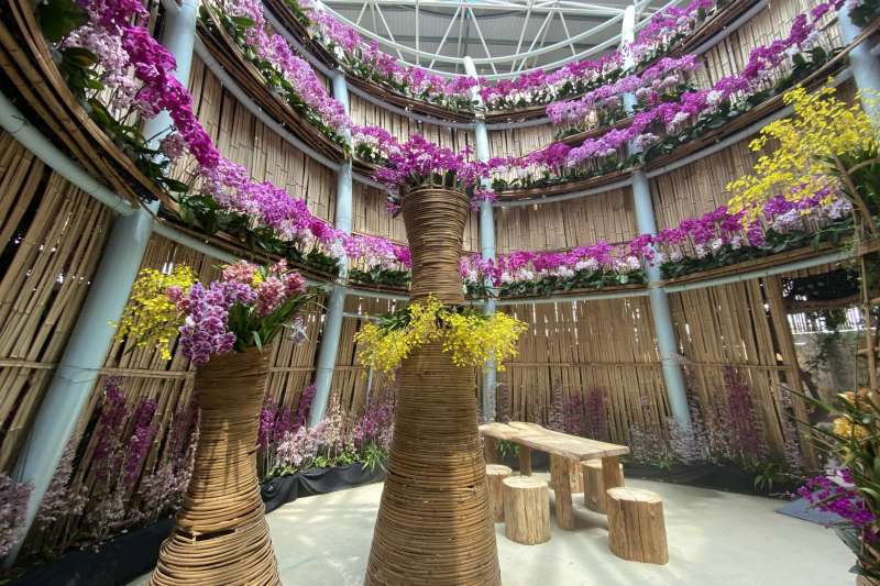 「世界蘭展、花漾台中2021 Virtual WOC Taichung」展出十幾萬株類各品種的蘭花。(圖/王秀禾) 「世界蘭展、花漾台中2021 Virtual WOC Taichung」展出十幾萬株類各品種的蘭花。(圖/王秀禾)