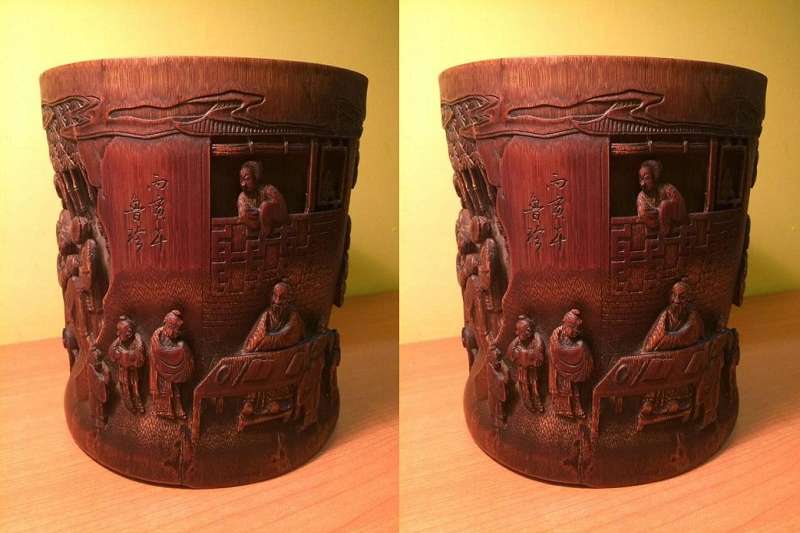 魯珍竹刻作品。(作者提供) 魯珍竹刻作品。(作者提供)