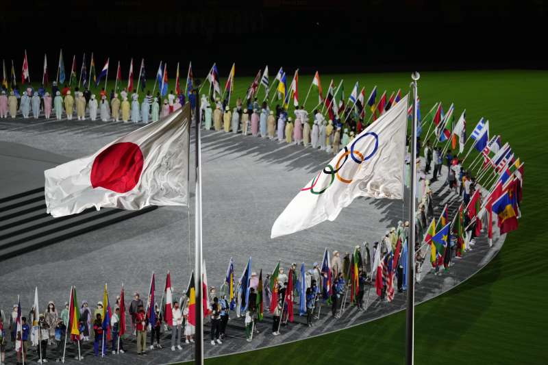 2021年8月8日,東京奧運閉幕式。(AP) 2021年8月8日,東京奧運閉幕式。(AP)