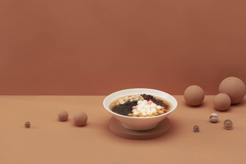 磨米紅白湯圓。(圖/清原提供)