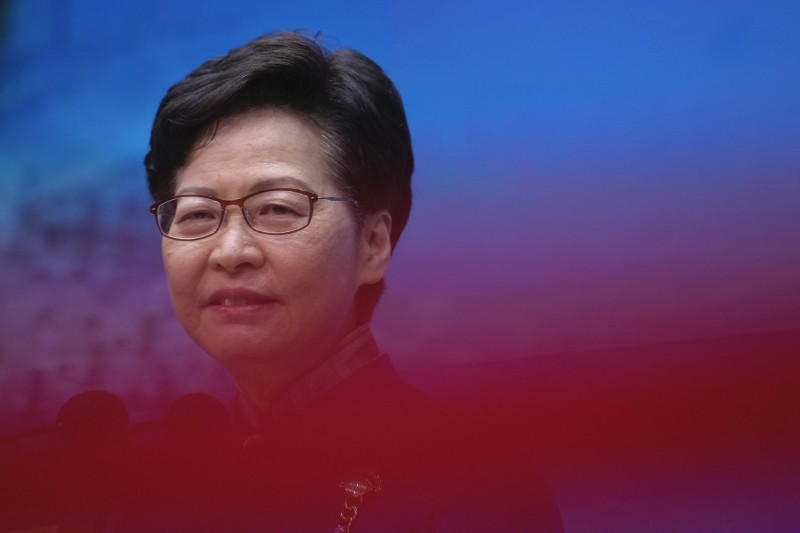 2021年12月,香港立法會選舉,支持北京的建制派大獲全勝,特首林鄭月娥完成任務(AP) 2021年12月,香港立法會選舉,支持北京的建制派大獲全勝,特首林鄭月娥完成任務(AP)